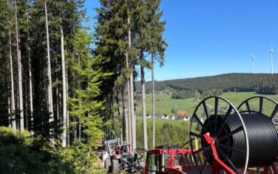 Baufortschritt externe Kabeltrasse